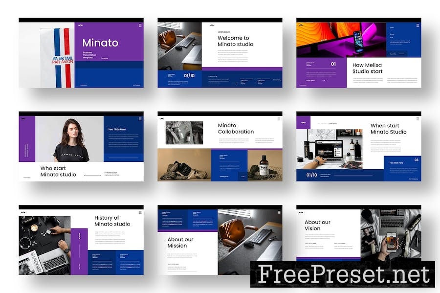 Minato - Business Google Slide Template FZP3CTW