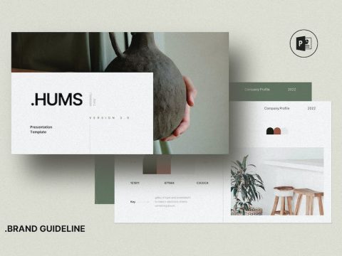 Minimal Brand Guideline Presentation Template YVM4Q64