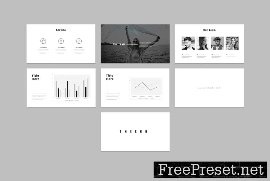 Minimal Business Powerpoint Template 8FXBDWP