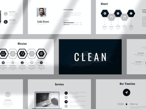 Minimal Business Powerpoint Template 8FXBDWP