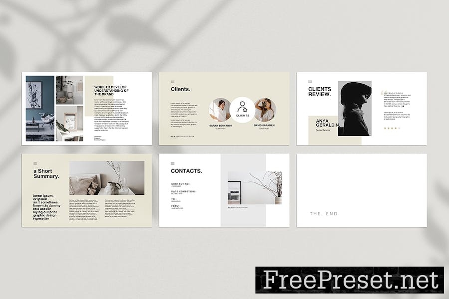 Minimal Portfolio Google Slides Template