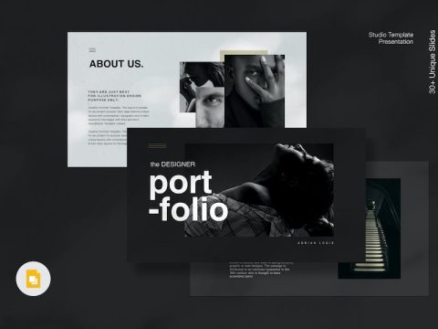 Minimal Portfolio Google Slides Template