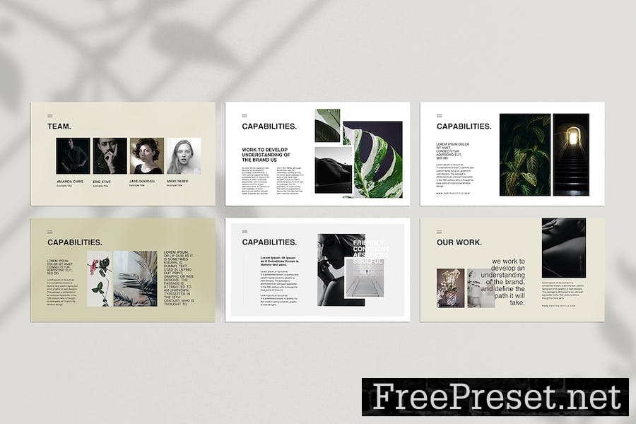 Minimal Portfolio Keynote Template ENW734Q