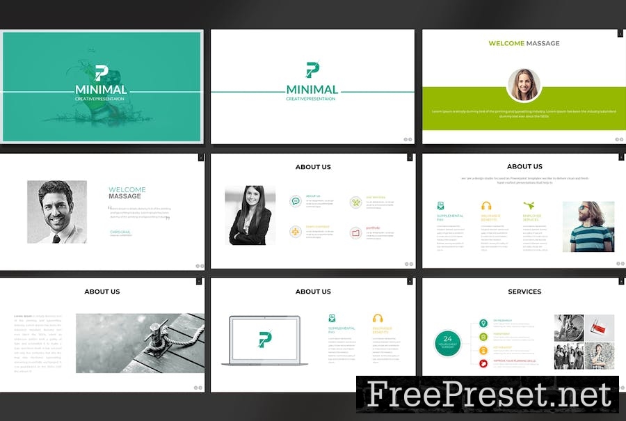 Minimal Powerpoint Presentation LYDQA42