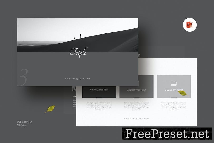 Minimal PowerPoint Presentation Template BD6QTUL