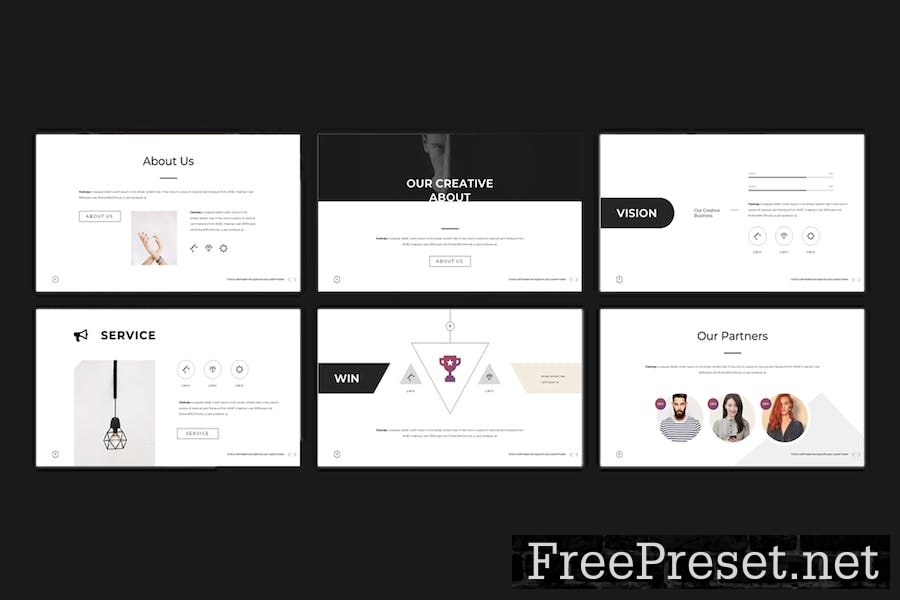 Minimal Powerpoint Template WS72SPW