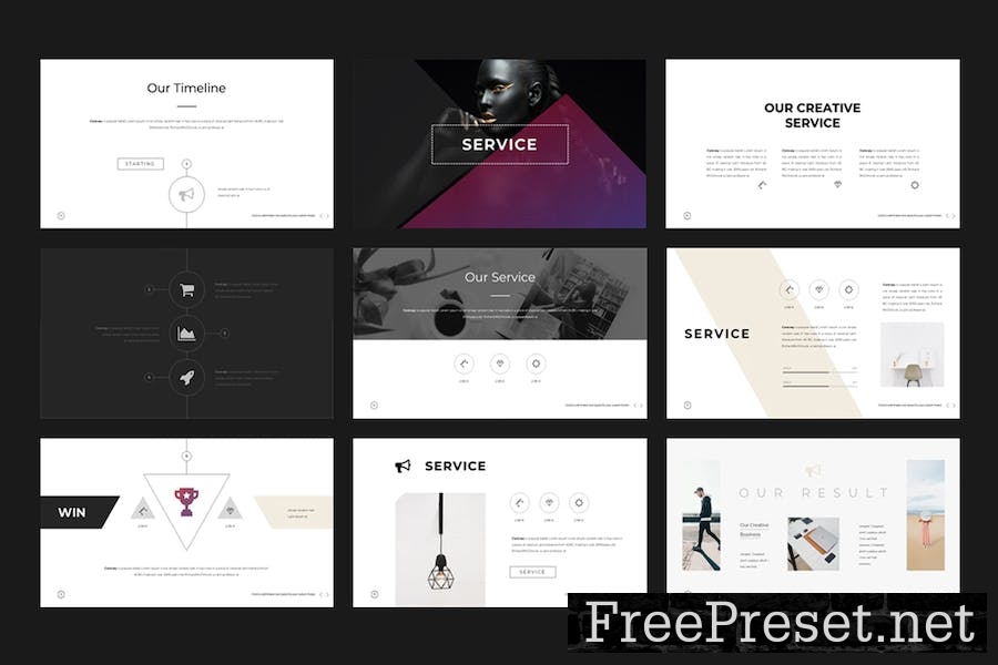 Minimal Powerpoint Template WS72SPW