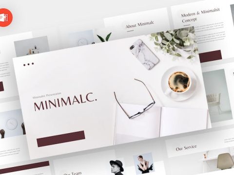 Minimalc - Minimal Powerpoint Template KS4LQ4Z