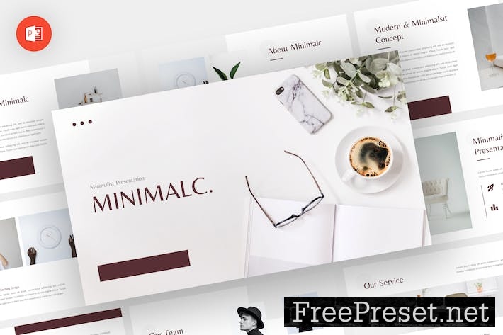 Minimalc - Minimal Powerpoint Template KS4LQ4Z