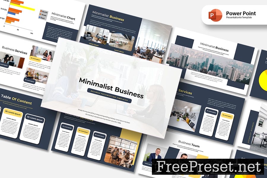 Minimalist Business - PowerPoint Template 3LDA62Z