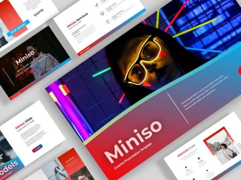 Miniso Powerpoint Template 8T4EBCD