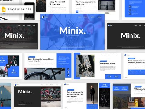 Minix - Bicycle Sports Google Slides Template YJG2ZER