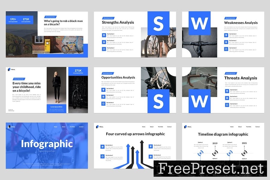 Minix - Bicycle Sports Keynote Template