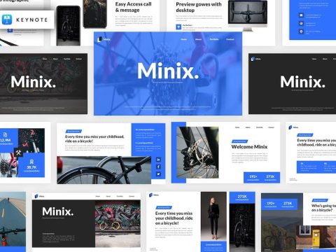 Minix - Bicycle Sports Keynote Template