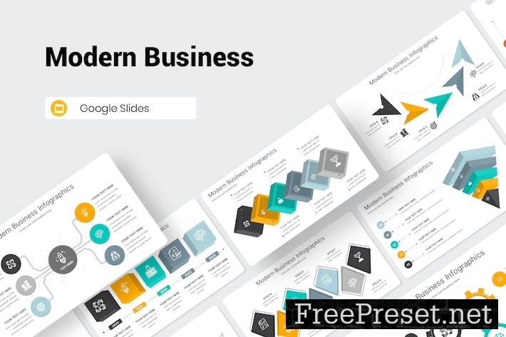 Modern Business Infographic Google Slides Template UGT7ULR