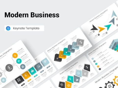 Modern Business Infographics Keynote Presentation