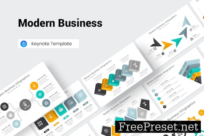 Modern Business Infographics Keynote Presentation