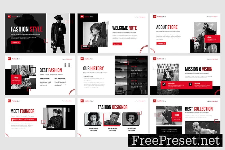 Modern Fashion - Keynote Template M35GW9F