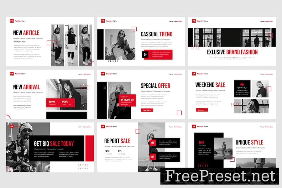 Modern Fashion - Keynote Template M35GW9F