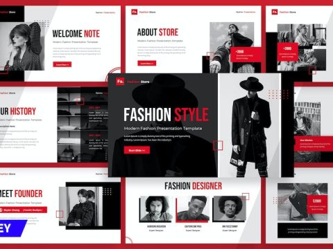 Modern Fashion - Keynote Template M35GW9F