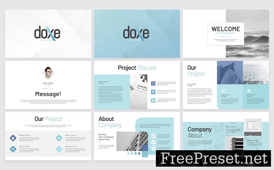 Modern Google Slides Presentation Template UWAQMKN