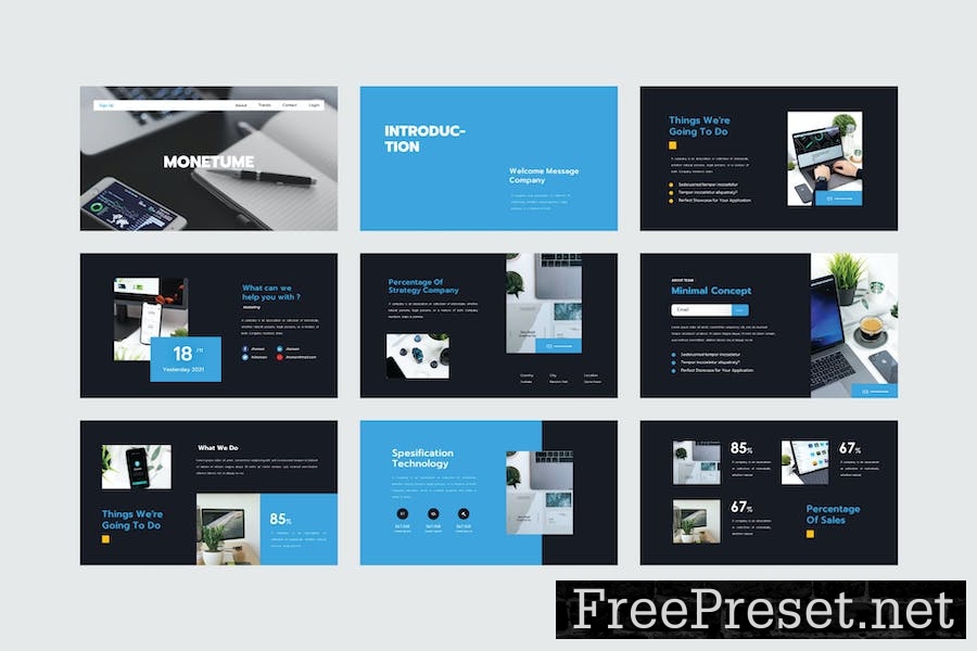 Monetume - Google Slide Template XKT2XK8