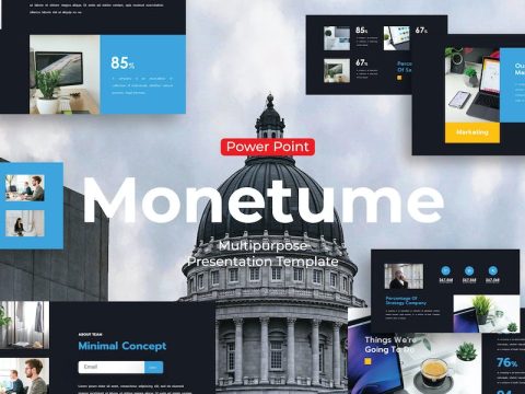 Monetume - PowerPoint Template 39XBA6B