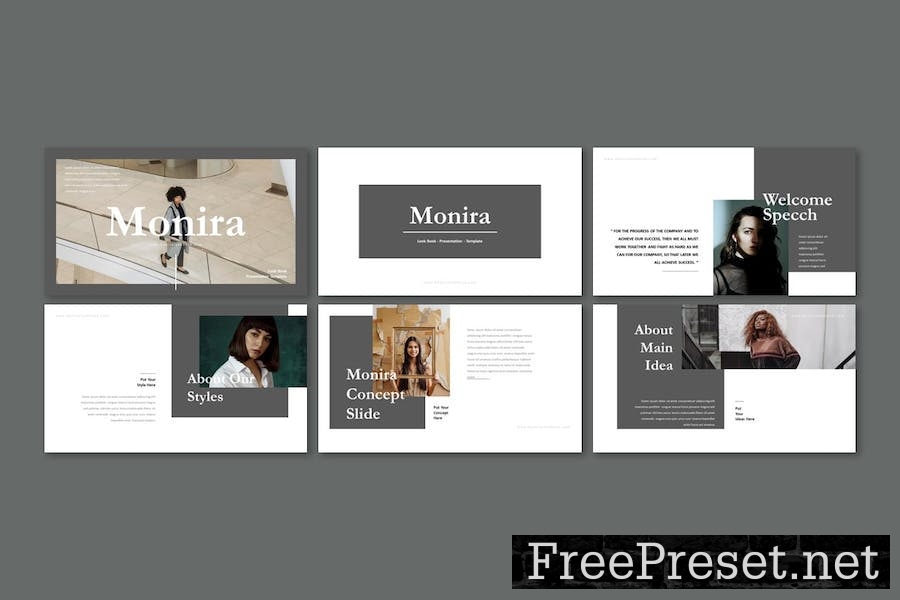 Monira - Lookbook Google Slides Template G9XAANP