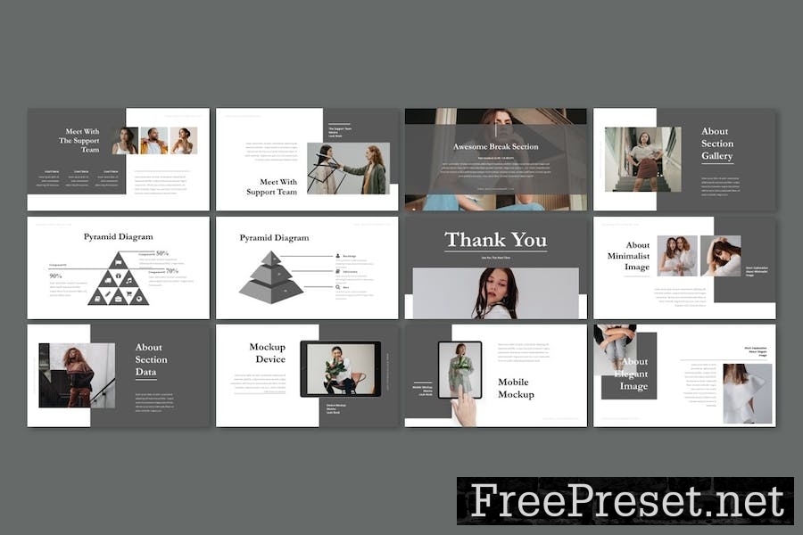 Monira - Lookbook Google Slides Template G9XAANP