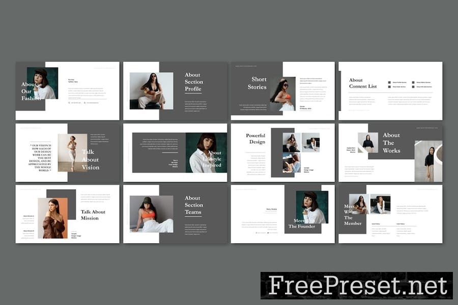 Monira - Lookbook Powerpoint Template 6F5XFW4