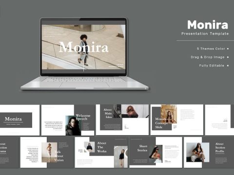 Monira - Lookbook Powerpoint Template 6F5XFW4