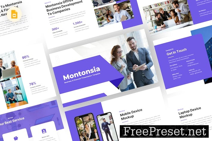 Montonsia - Business Google Slides Template SVNA37R