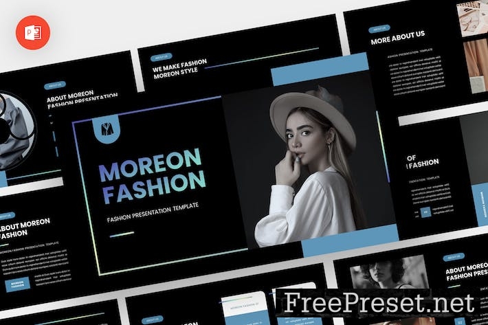 Moreon - Fashion Powerpoint Template 2TP559B