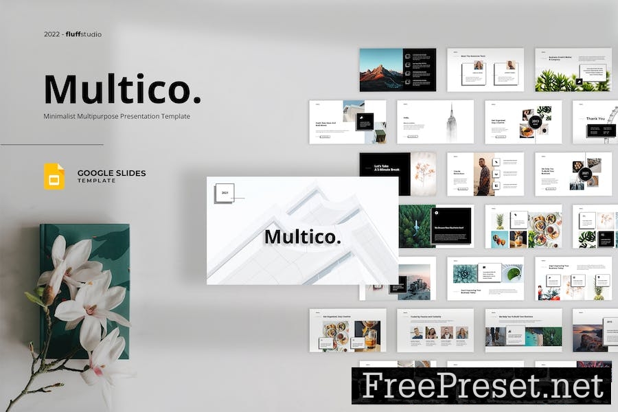 Multico - Minimalist Google Slides Template NFN9XHZ