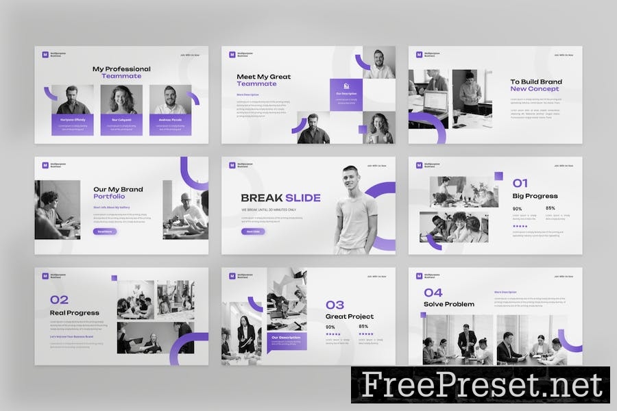 Multipurpose Business Keynote Template FGX47LF