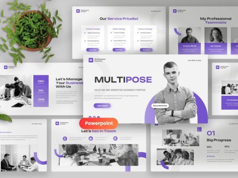 Multipurpose Business Powerpoint Template 44CSHJG