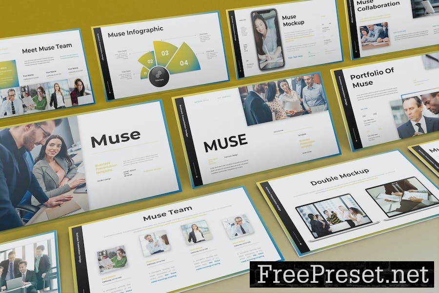 Muse - Business Presentation Google Slide Template PYG8XM7