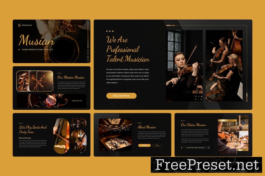 Musian - Music PowerPoint Template