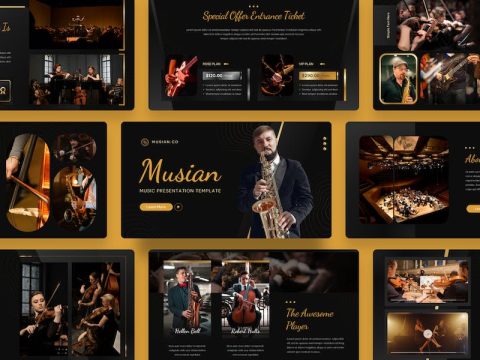 Musian - Music PowerPoint Template