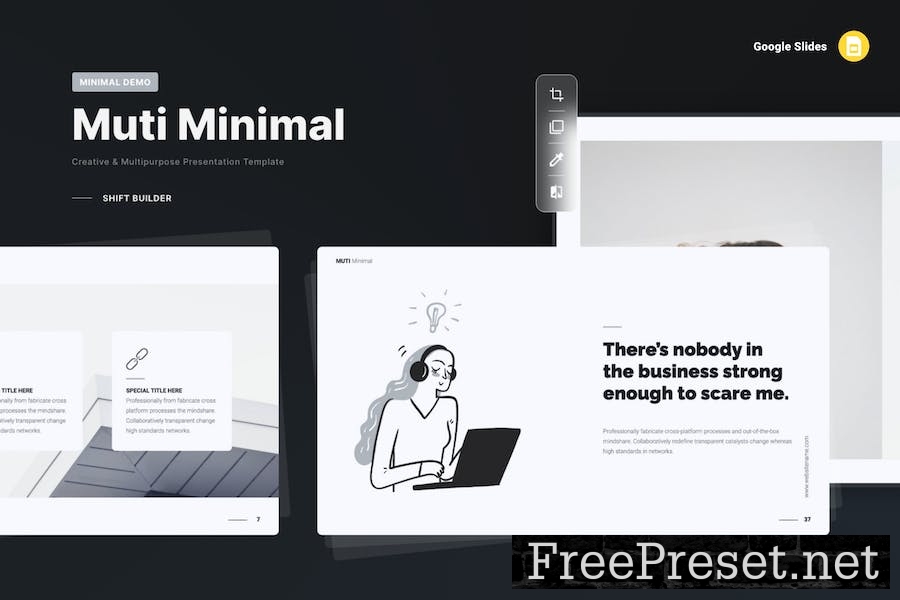 MUTI - Minimal Presentation Template (GOOGLE) L888X56