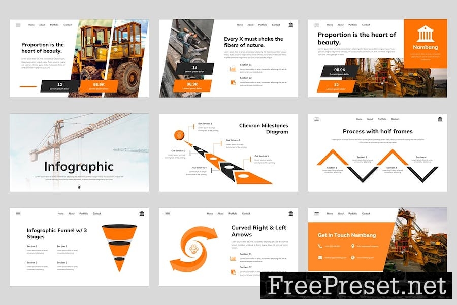 Nambang - Construction Google Slides Template 5GDH5M9