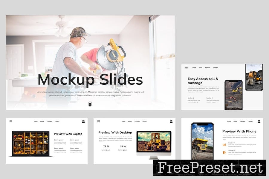 Nambang - Construction Google Slides Template 5GDH5M9