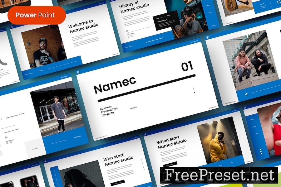 Namec – Business PowerPoint Template W7JRT4M