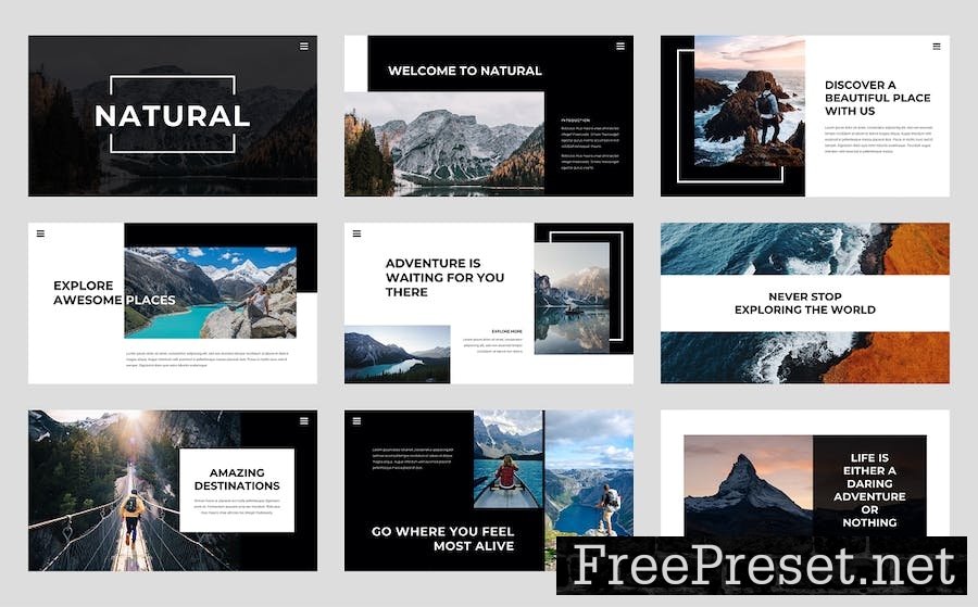 Natural - Adventure and Nature Keynote Template