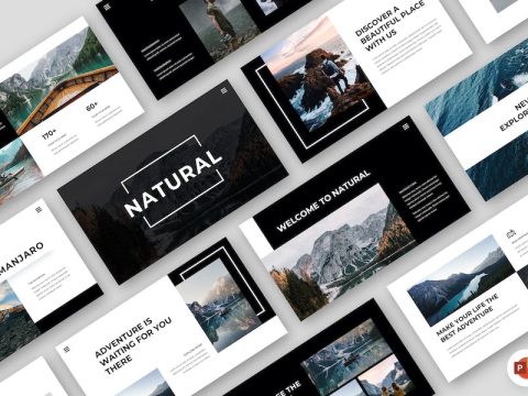 Natural - Adventure and Nature Powerpoint Template EC6KBR7