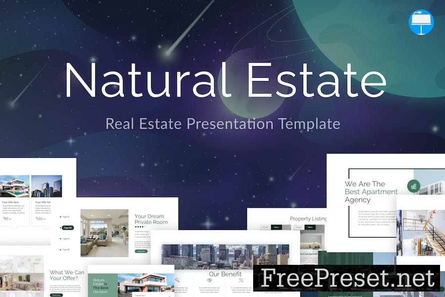 Natural Simple Green Real Estate Keynote ASJ46W2