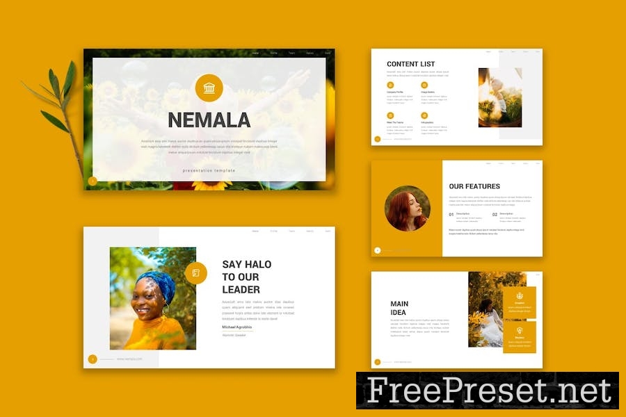 Nemala - Google Slide Template 423Y2J8