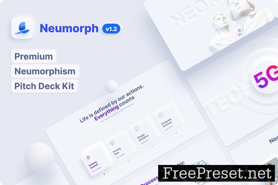 Neumorph Multipurpose PowerPoint Template