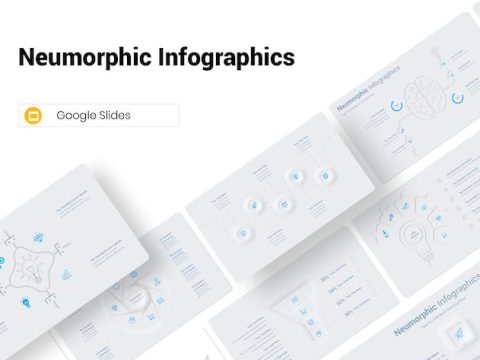 Neumorphic Infographics Google Slides Template 6W4MTYL