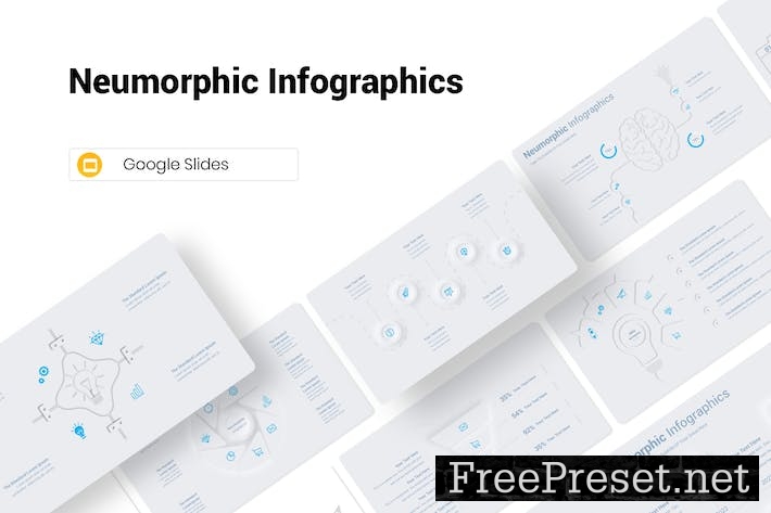 Neumorphic Infographics Google Slides Template 6W4MTYL
